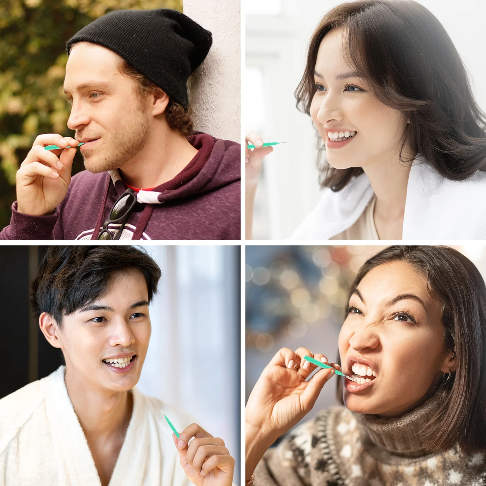 10 قطع من منظفات الأسنان المحمولة سهلة الحمل، هدية مثالية لصحة الأسنان، فرشاة أسنان بين الأسنان #5