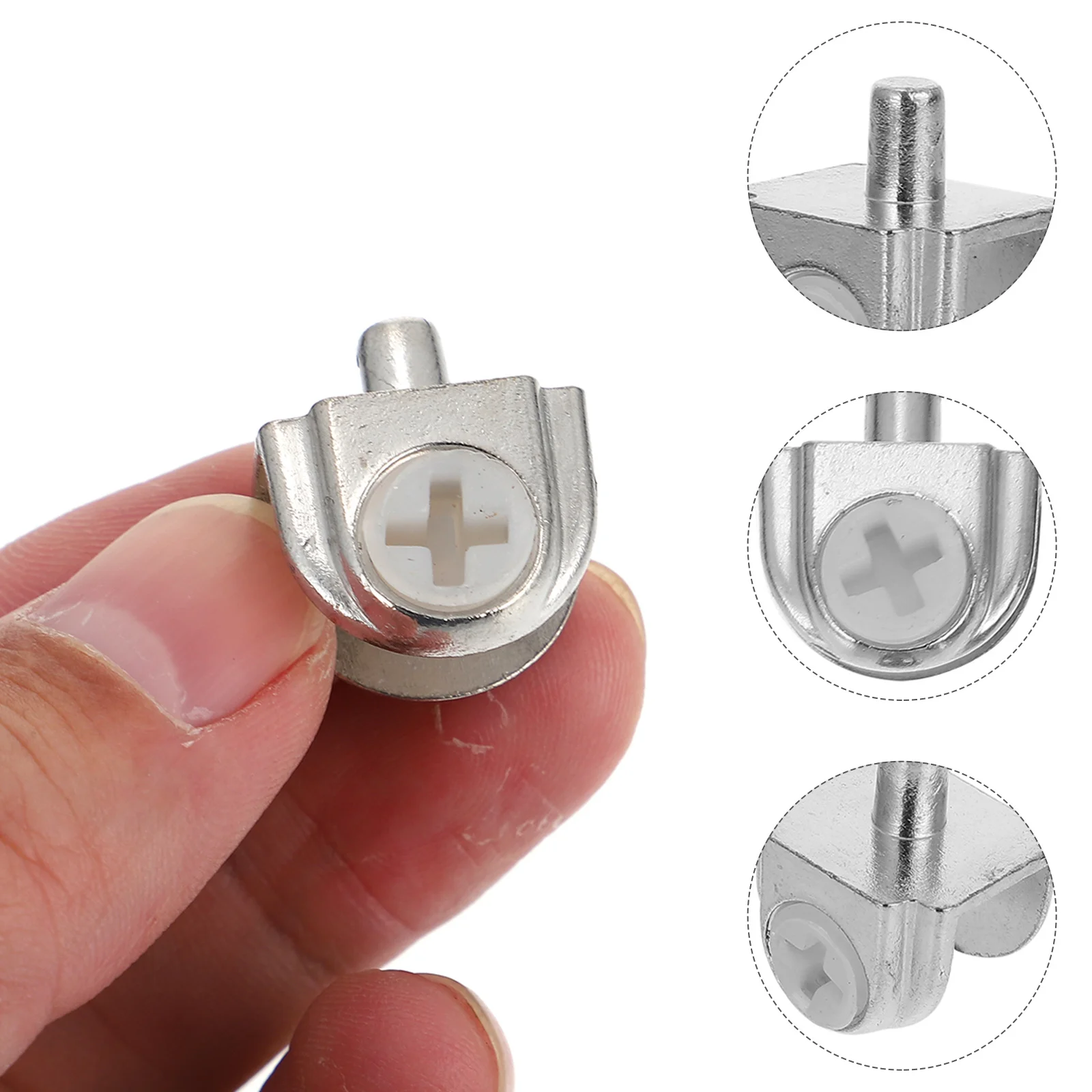 

20pcs Glass Clip Tempered Clamp Adjustable Showcase Panel Holder Bathroom Kitchen Zinc Alloy High Strength Heat Resistance Glass