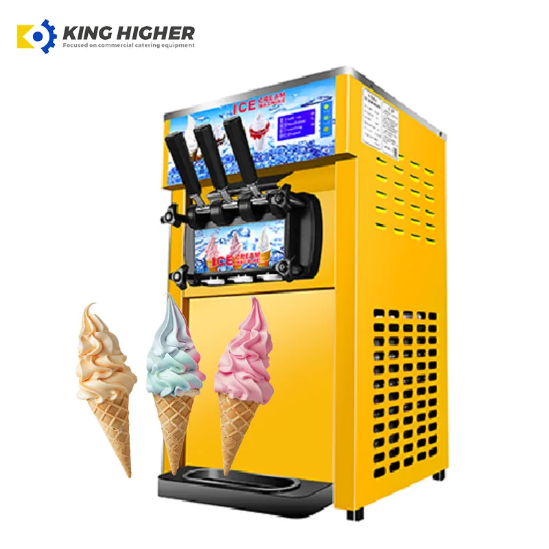 Wholesale Commercial Use Soft Serve Ice Cream Making Machine Gelato Ice Cream Maker Low Price Fruit Milk Chocolate Ingredients