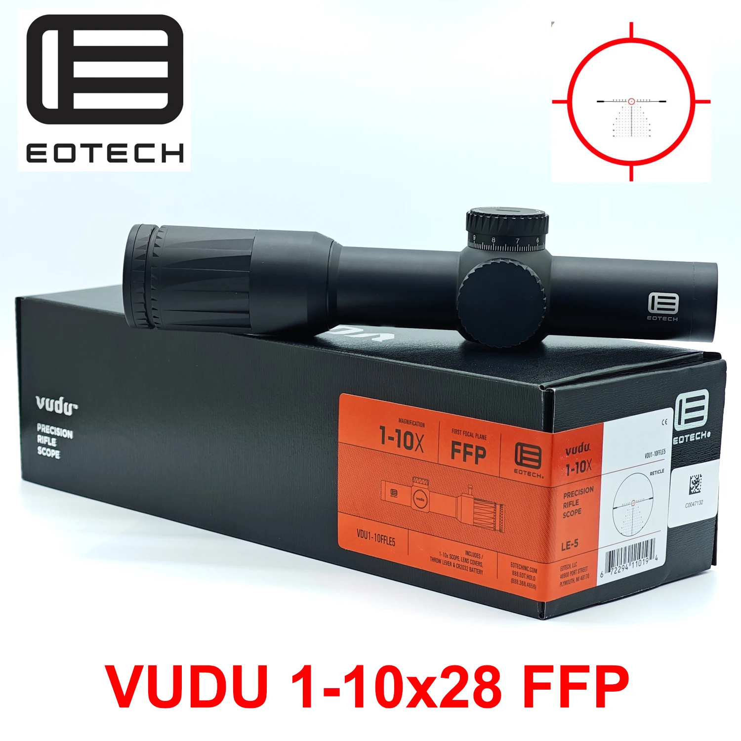 EOTECH Vudu 1-10x28 مللي متر SR5 MRAD شبكاني FFP الطائرة البؤرية الأولى Riflescope الدقة بندقية نطاق البصر Lunetas #1
