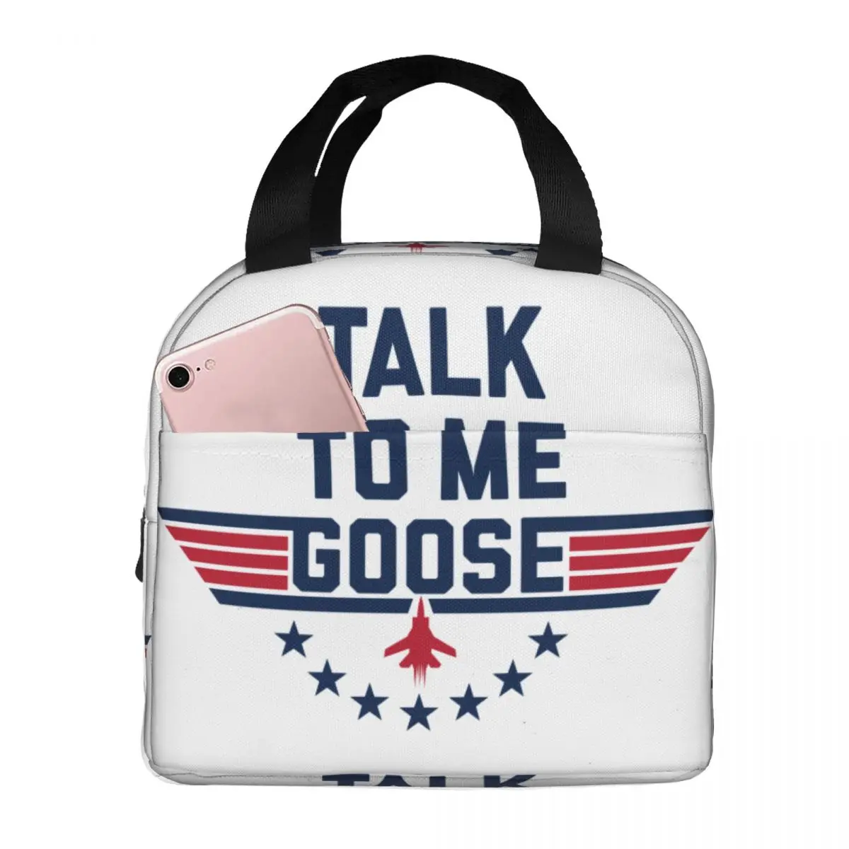 Top Gun Maverick Tom Resuable Lunch Box for Women Multifunction Adventure Tv Movie Thermal Cooler Food Insulated Lunch Bag