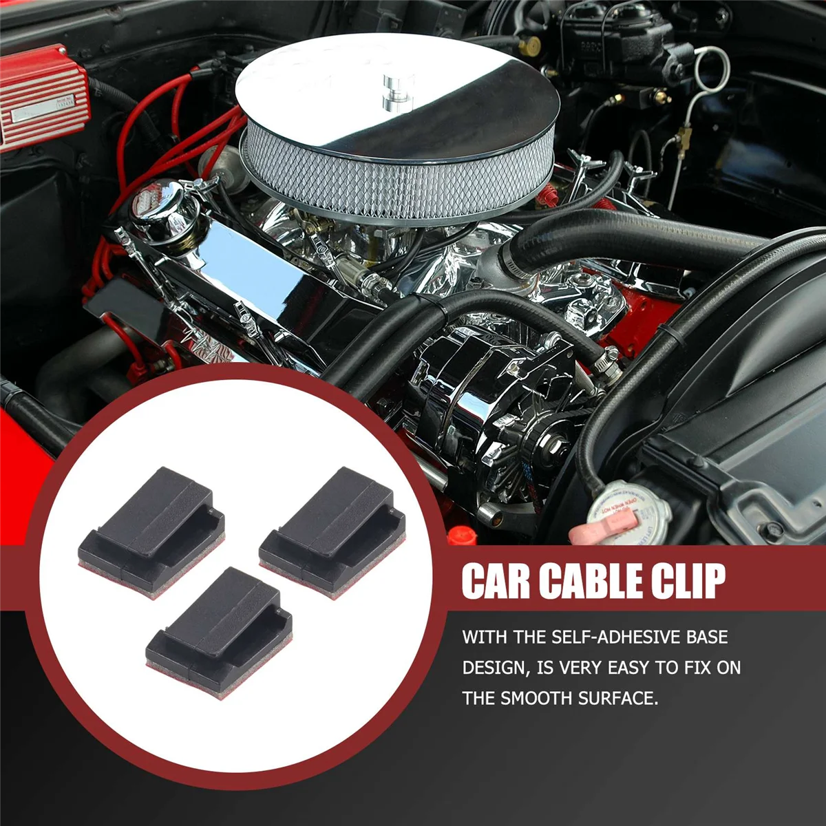 100 шт. клейкие кабельные зажимы, зажимы для проводов, автомобильный органайзер для кабеля, держатель для шнура