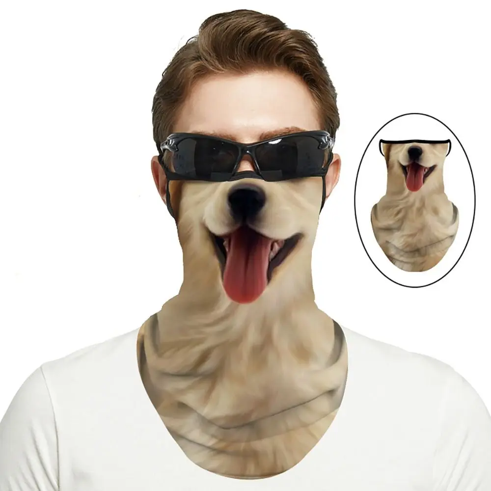 AliExpress HULEQQI Summer lce Silk Breathable Bandana Cycling Running Scarf Riding Hiking Sports 3D Animal Face Mask Cover Scarf Neck Protection