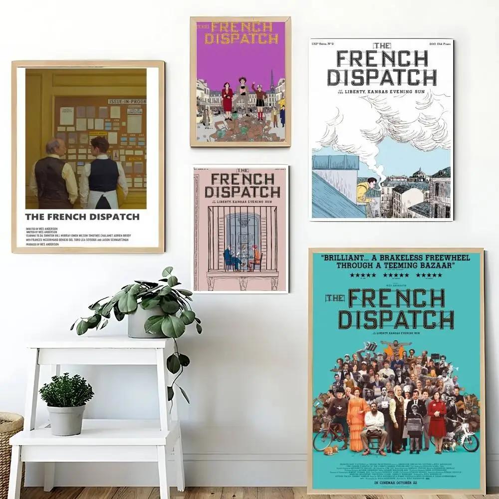 The French Dispatch Movie Poster Canvas Painting For Living Room Home Decor Poster Fans Gifts-unframed Poster Waterproof Wall Ar