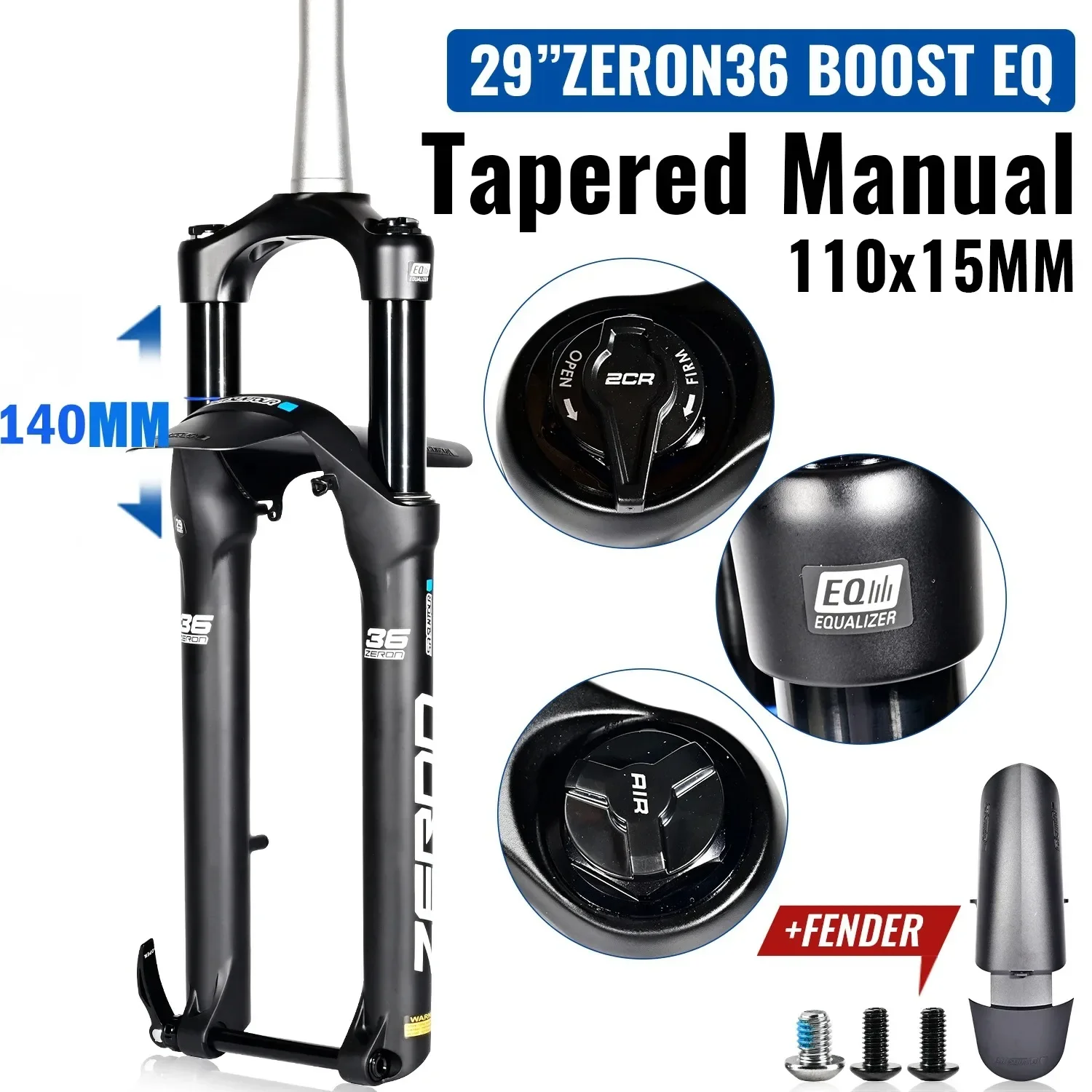 SR SUNTOUR RAIDON MTB BOOST サスペンションフォーク 110x15mm 27.5er