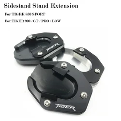 For Tiger 900 GT PRO Rally Motorcycle Side Stand Kickstand Tiger850 SPORT TIGER 900GT LOW Extension Pad Support Plate