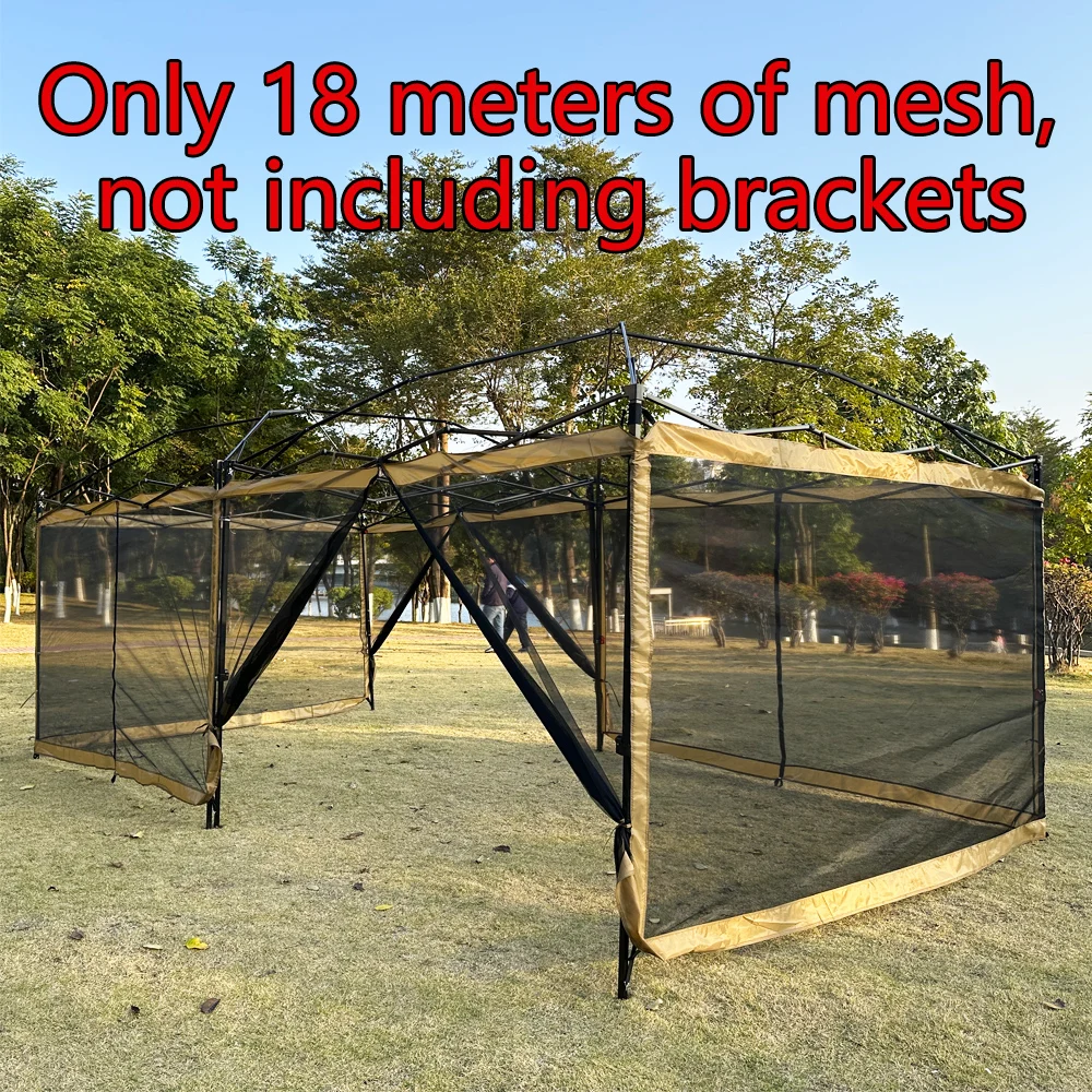 18 meters Accessories Mesh Screen  Wall Panels for 10' x 10' Canopy khaki (Tent Walls Only, Frame and Top Not Included)