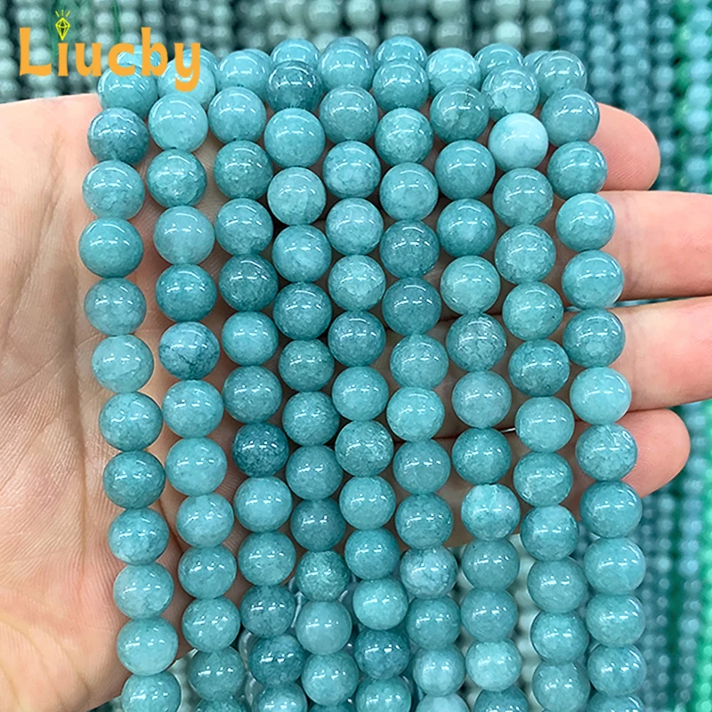 Natural Stone jade AB+ Smooth beads for Jewelry Making New models DIY exquisite Necklace Rings Crafts 15