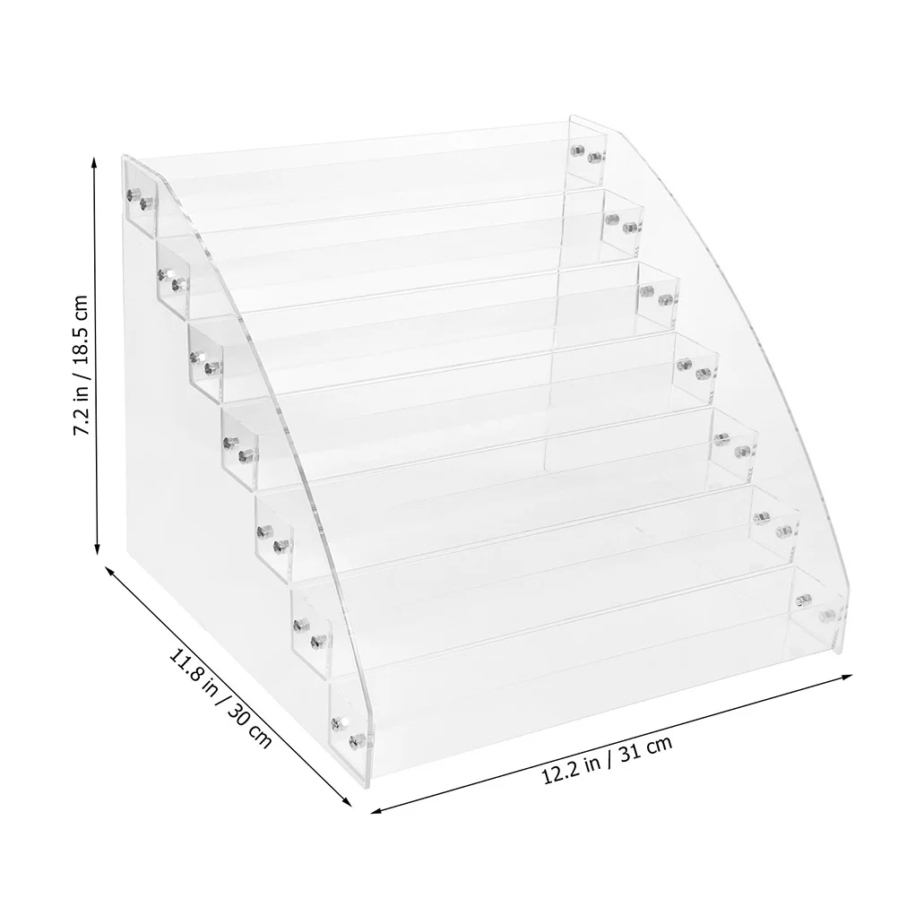 2Pcs Sturdy Acrylic Paint Holder Multilayer Display Stand for Brushes Pens and Art Supplies Organizing Acrylic Paint Holder