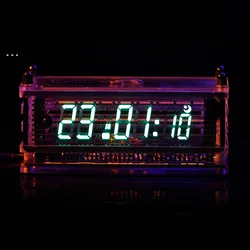 Nixie tube era-ヴィンテージvfdチューブクロック,usbデスクトップ装飾,大型ディスプレイ