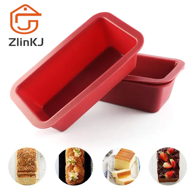 Pastry Tool Silicone Baking Molds NonStick Rectangle Cake Pans Mini Loaf Pan Easy Release Bread Toast Mould Kitchen Accessories