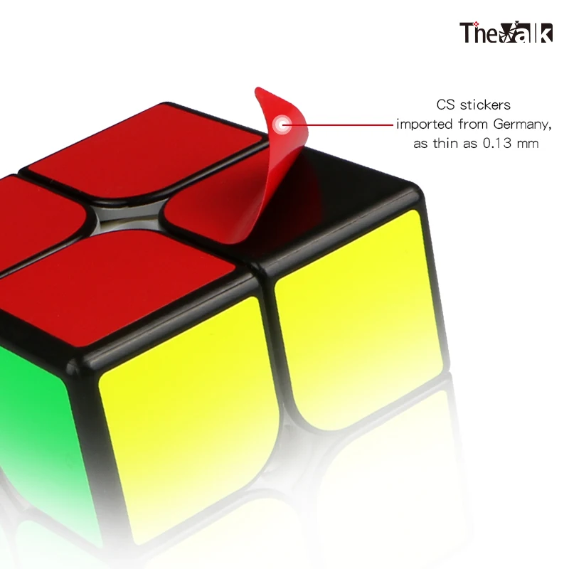 QiYi-Cubo Profissional Anti-Compressão de Velocidade, Brinquedos Infantis Puzzle, Jogo Magnético, The Valk, 2x2, 2x2