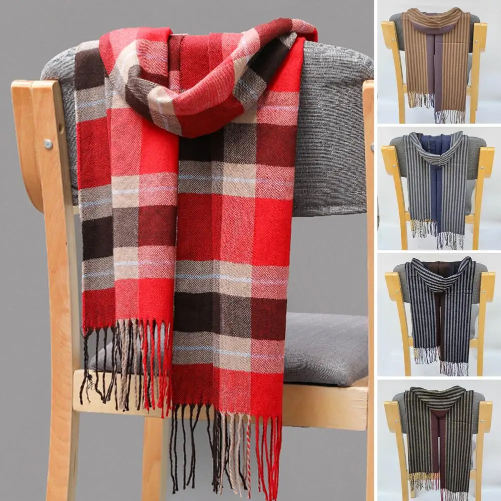 Luxury Brand Fashion Classic Lattice Men Soft Scarf Cashmere Plaid Scarves Shawl UNISE Wraps Pashmina Headband Muffler