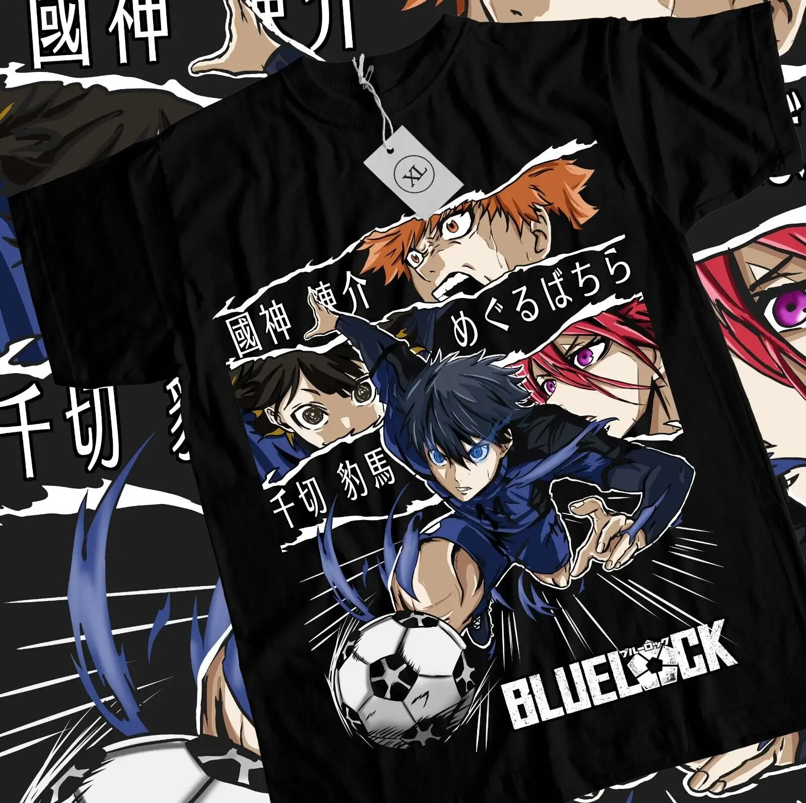 Blue lock T-shirt Kunigami Rin Itoshi Barou Shouei Meguru Bachira Shirt All Size