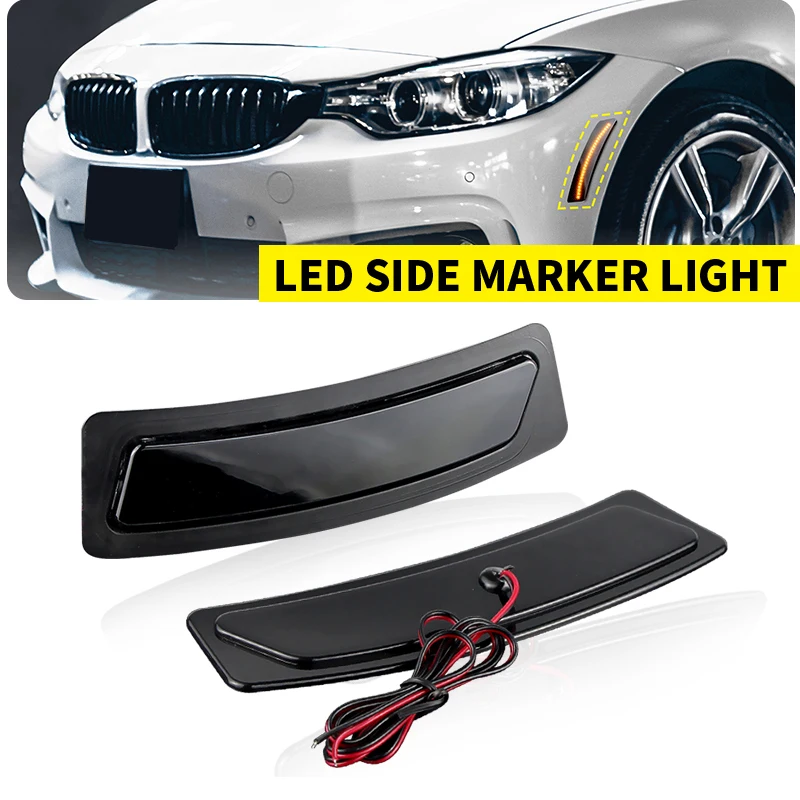 2X luz indicadora lateral led para BMW 4 Series F36 Gran Coupe 428i 428iX 430i 430iX 435i 435iX 440i 440iX 14-20 63147295541