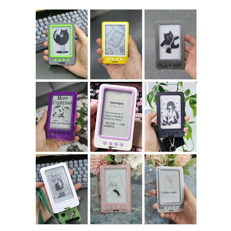 

Mdc for XTEINK Case X4 X3 E-Ink Reader Magnetic Protective Case Business Badge Shape Full Coverage Shockproof Case Custom Gifts