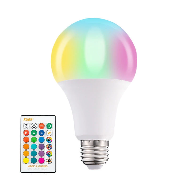 AC 85-265V E27 LED Bulb RGB Light 5W 10W 15W RGB RGBW RGBWW Led Lamp With 16 Colors Changing Remote Control  Indoor Lighting