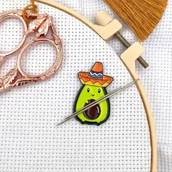 Magnetic Needle Minders for Cross Stitch Cute Avocado Sewing Magnet Needle Keeper Finder Embroidery Accessories Needle Nanny