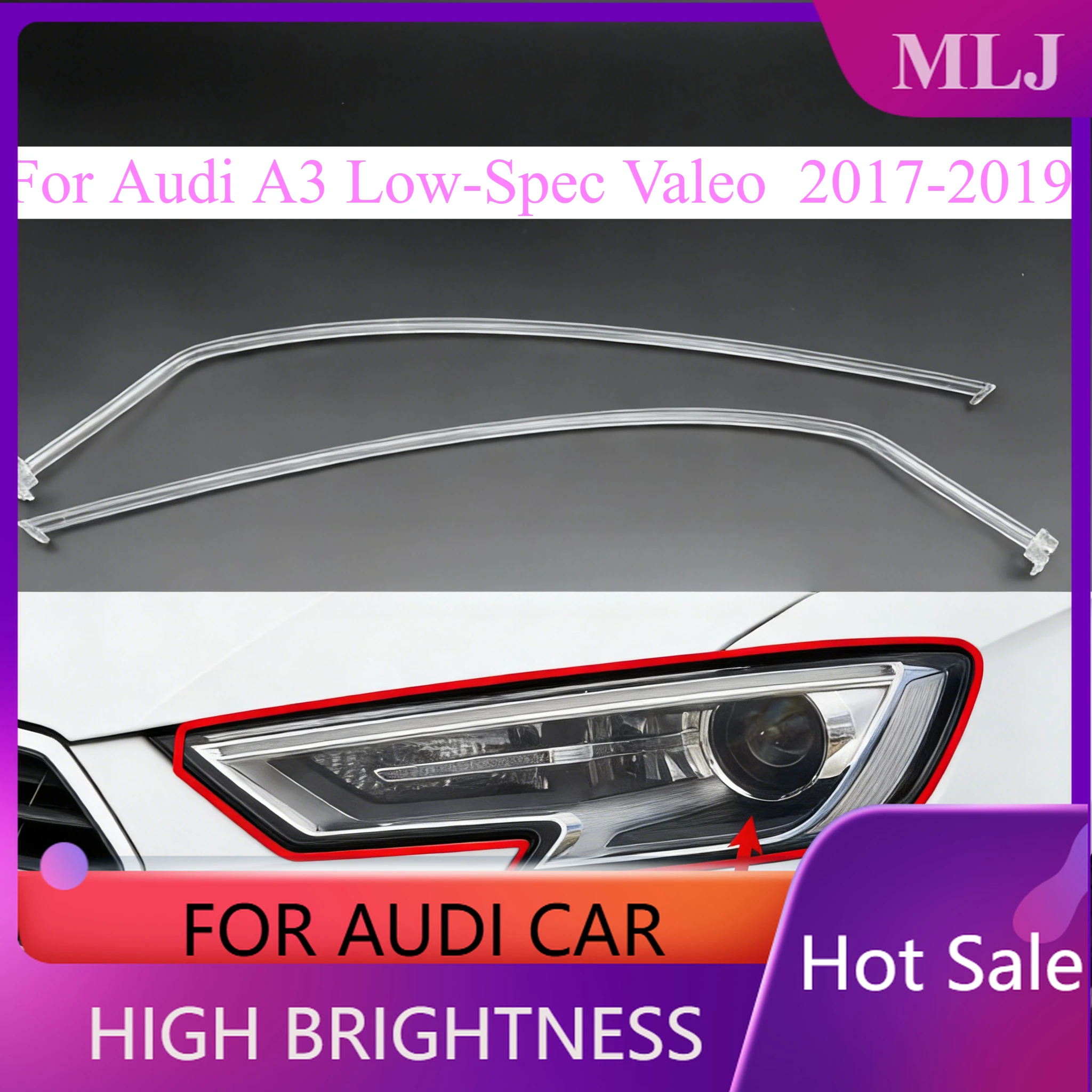 

Для Audi A3 2017-2019 низкая версия Valeo фара направляющая трубка DRL полоса дневных ходовых огней направляющая полоса автомобильные аксессуары