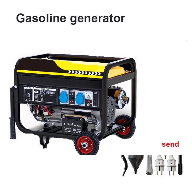 

Portable Lower Noise Gasoline Generator Household/Commercial Use For Power Outage Manual Start Generator With Large Fuel Tank