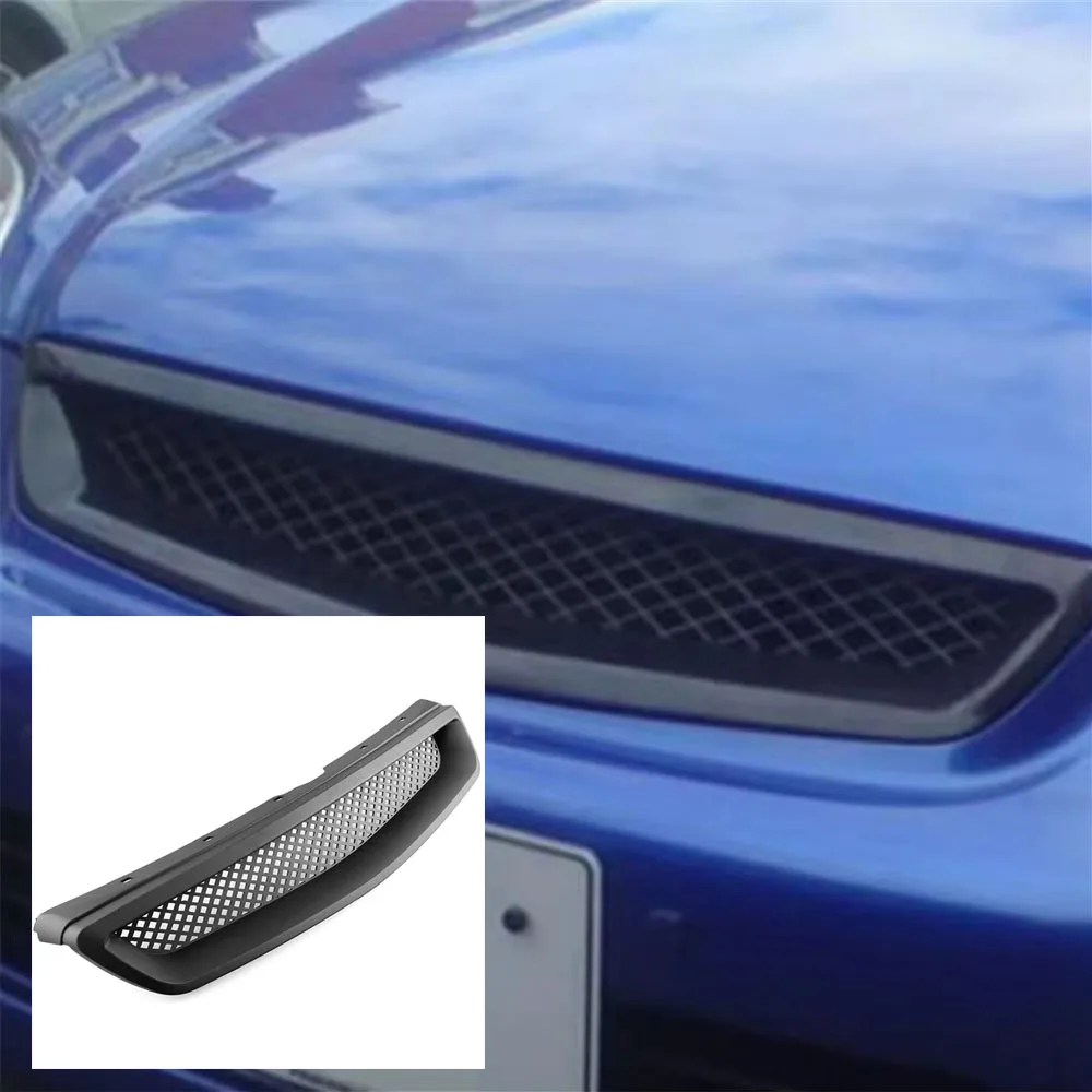 

Решетка радиатора переднего бампера, черная сетка, автомобильные аксессуары из АБС-пластика для Honda Civic 1999-2000