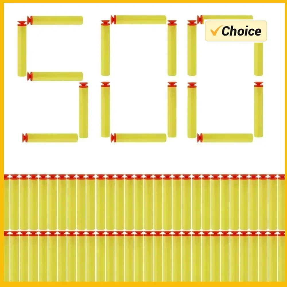 ลูกกระสุนหัวดูดสีเหลืองขนาด 7.2 ซม. สำหรับปืนของเล่น N-strike Elite Series Blasters โฟม EVA เติมลูกกระสุน ของเล่นเด็ก อุปกรณ์เสริมปืนของเล่น