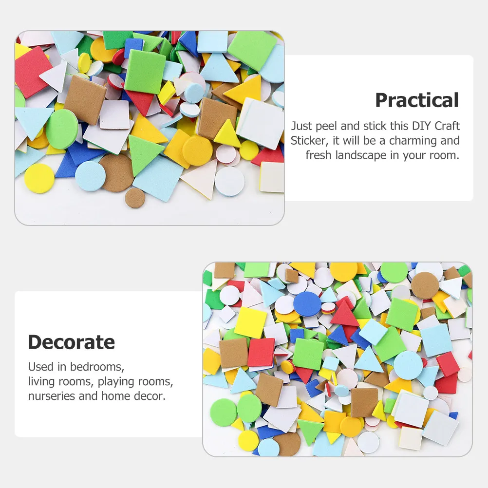 

Самоклеящиеся геометрические наклейки из высококачественного пенопласта EVA для детского творчества, декора стен, окон и дверей в детской комнате