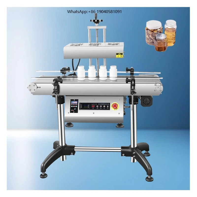 ZP100 Automatic  Continuous Induction Bottle Sealing Machine Aluminum Foil Sealer  for 20-160mm Glass Plastic Bottle