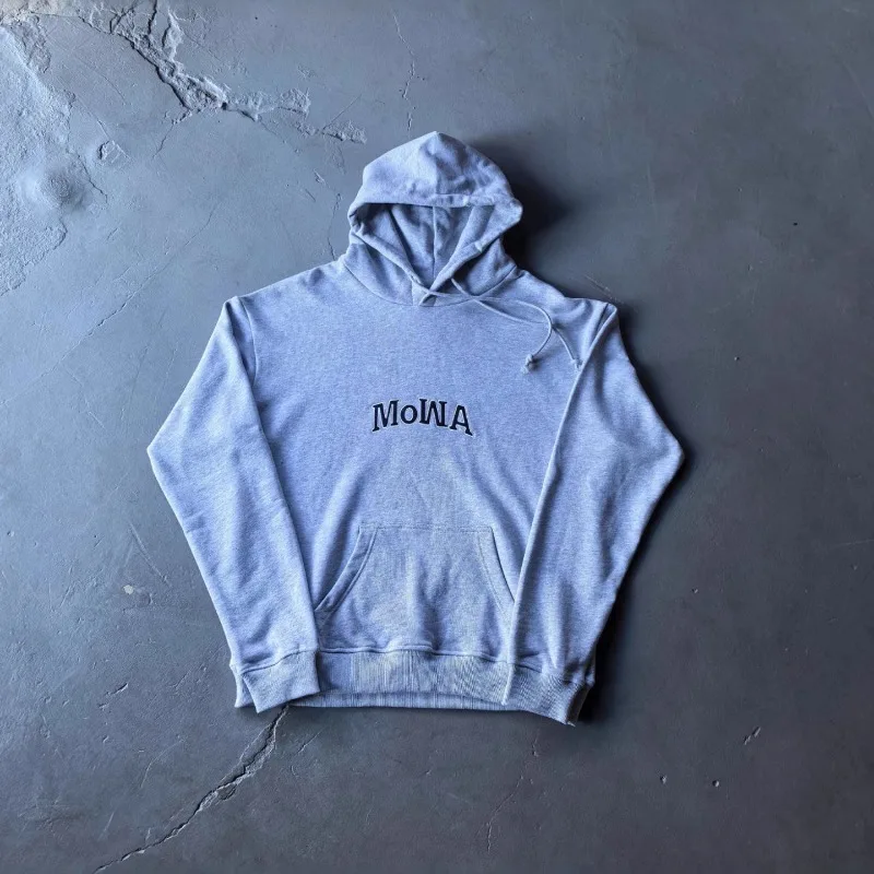 

Real Photo Mowalola Embroidery Logo Hoodie Sweatshirts Men Women High Quality Cotton Loose Hooded Pullovers Winter Clothes