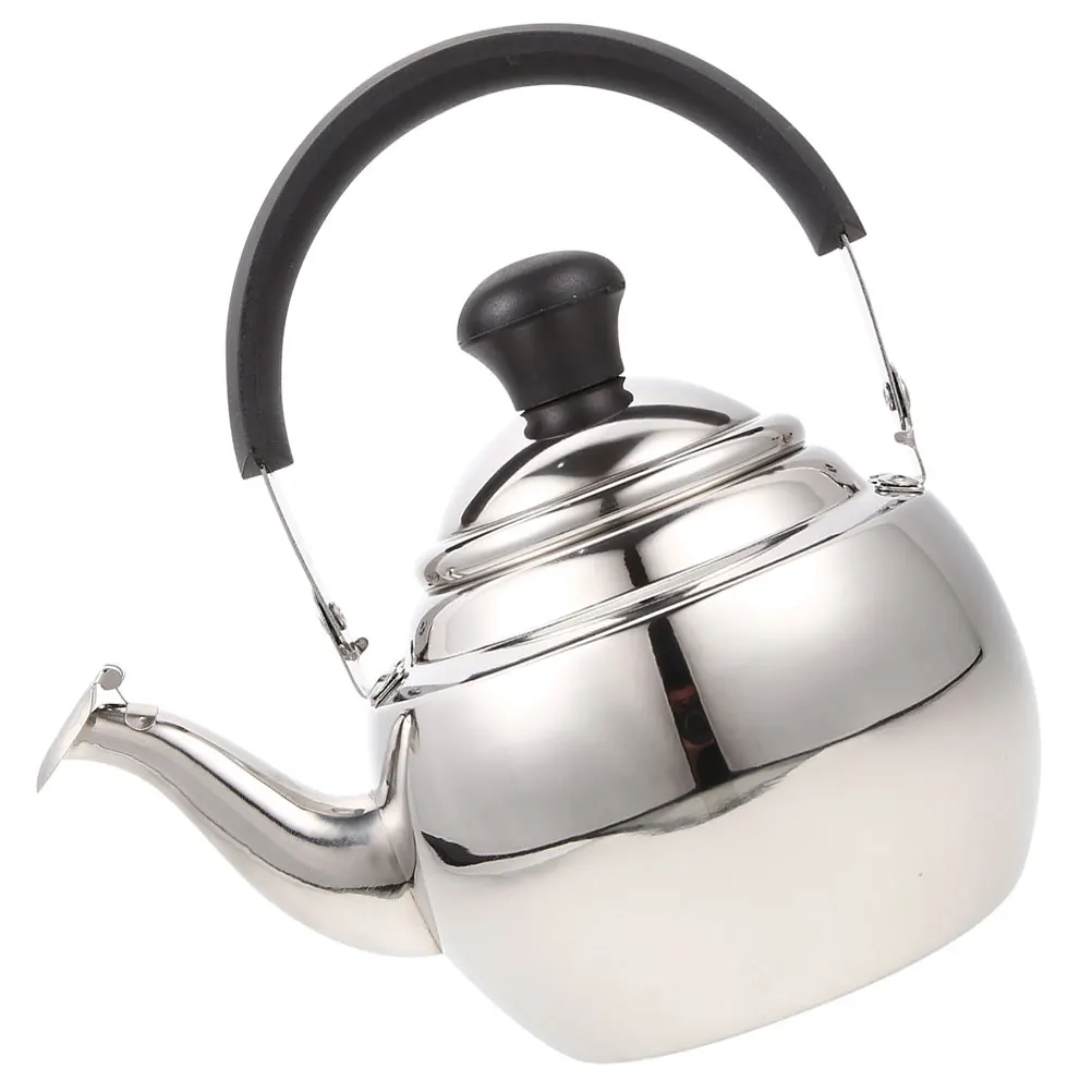 

Large Capacity Stainless Steel Stovetop Kettle Coffee Water Boiling Handle Kitchen Home Use Wear-Resistant Metal Teapot