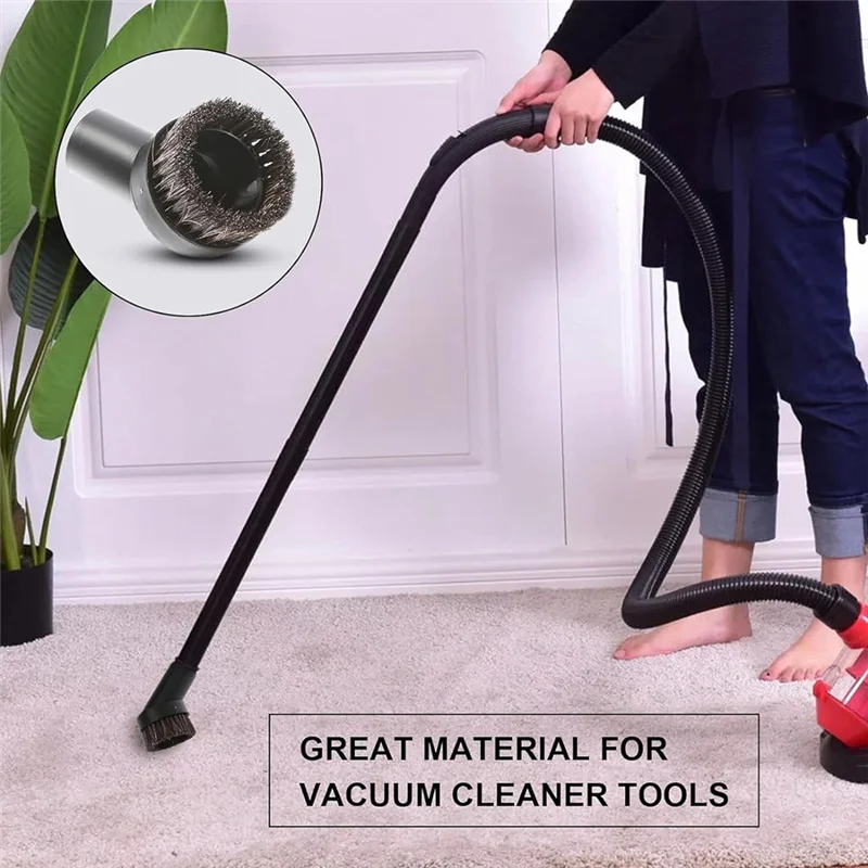 Вакуумные щетки FZFZ Вакуумная насадка, щетки для пола, круглые щетки с адаптером от 1,06 до 1,37 дюйма, прочная щетка с вакуумной головкой