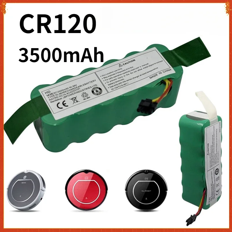 

CR120 3500mAh 14.4v Rechargeable Battery for Panda X500 Dibea X500 X580 X900 Haier T322 T321 T320 Vacuum Cleaner CR121 CR540