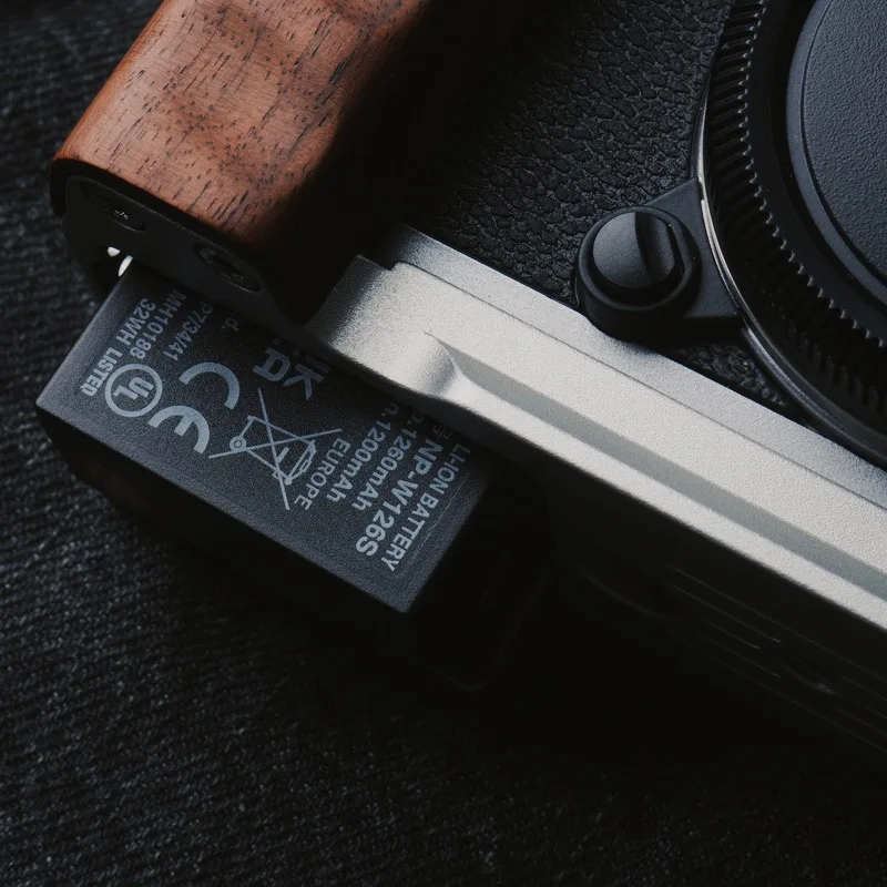 For Fuji X-T30III XT30III Wooden Handle Grip L-Shaped Plate With Wooden Grip Camera Hand Grip Bracket Quick Release Plate - Image 4