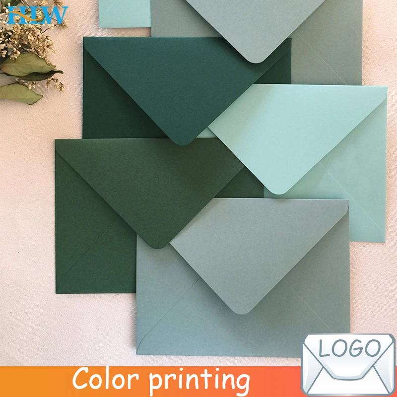 5pcs/lot Green Color Series Vintage Envelopes Greeting Card Envelope Wedding Invitation Envelopes Gift envelope 14cmX19cm