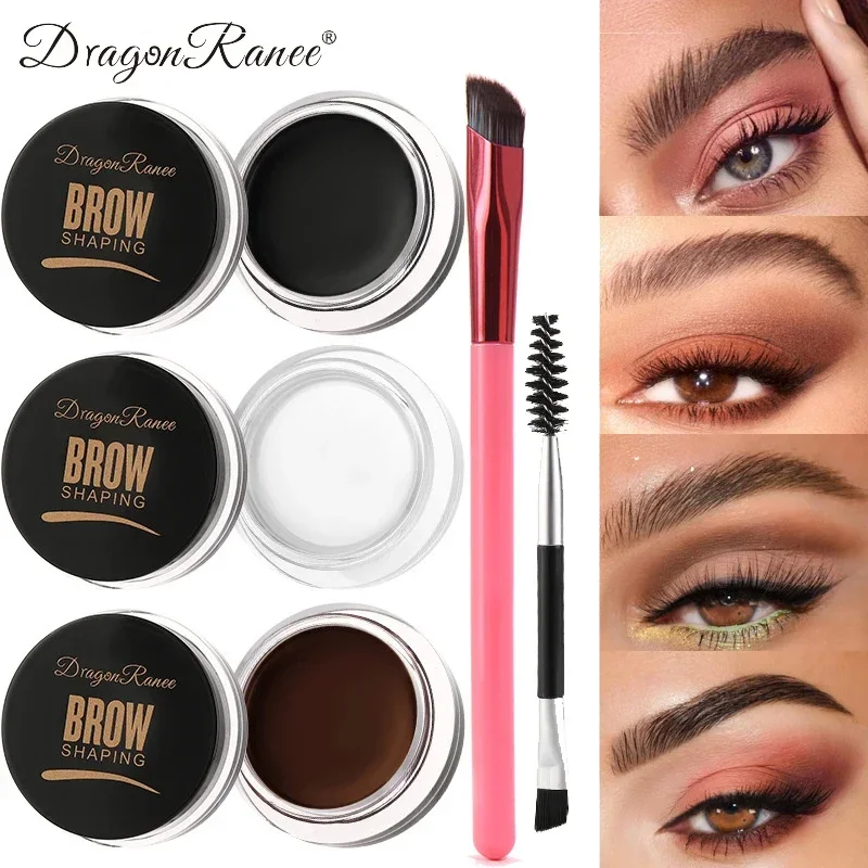 Multi-function Eyebrow Brush With Wild Eyebrows Cream Concealer Square Eye Brow Make Up Brushes For Women Eyebrows Beauty Gel