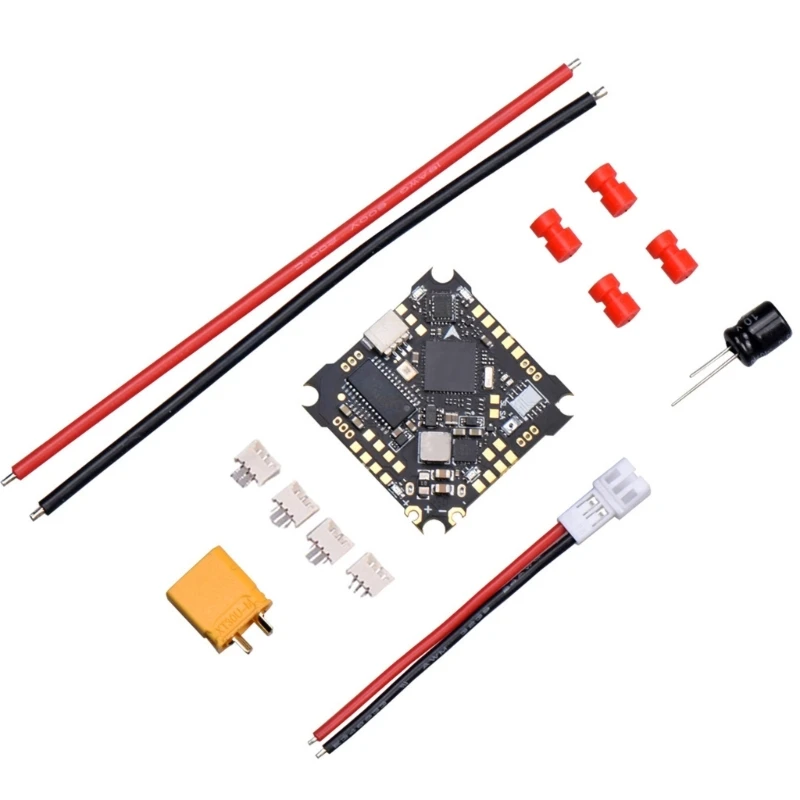 

Ruibet F4AIO 12A F411 Flight Controller BLHELIS 12A 1-2S 25.5X25.5mm for FPV Tinywhoop Cinewhoop Drones