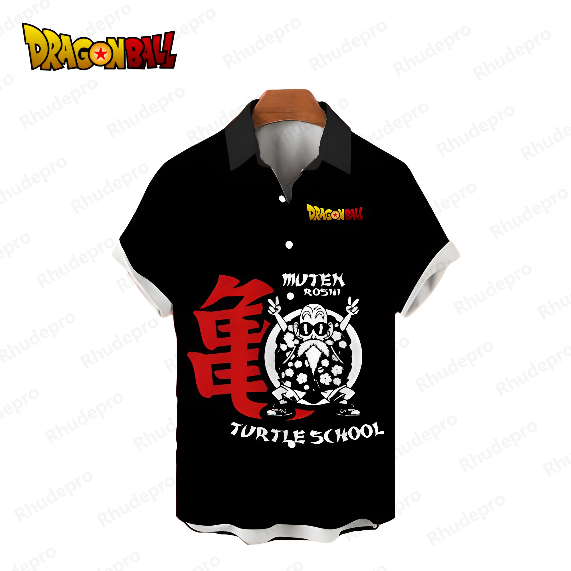 Camisa Dragon Ball Z Vegeta masculina, camisa social, streetwear grande, manga curta, estilo praia, moda, verão, Y2K