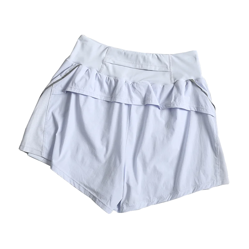 Hoch taillierte Sportshorts für Damen im Sommer, neue lockere Anti-Expositions-Lauf-Trainings-Trainingshose, schnell trocknend, atmungsaktiv