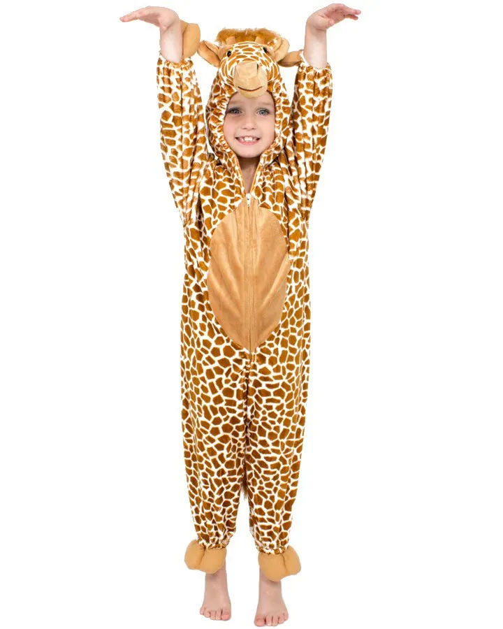 

Kids Animals Giraffe Halloween Cosplay Costumes Boys Girls Party Role Playing Stage Show Outfit Children Photography Jumpsuit