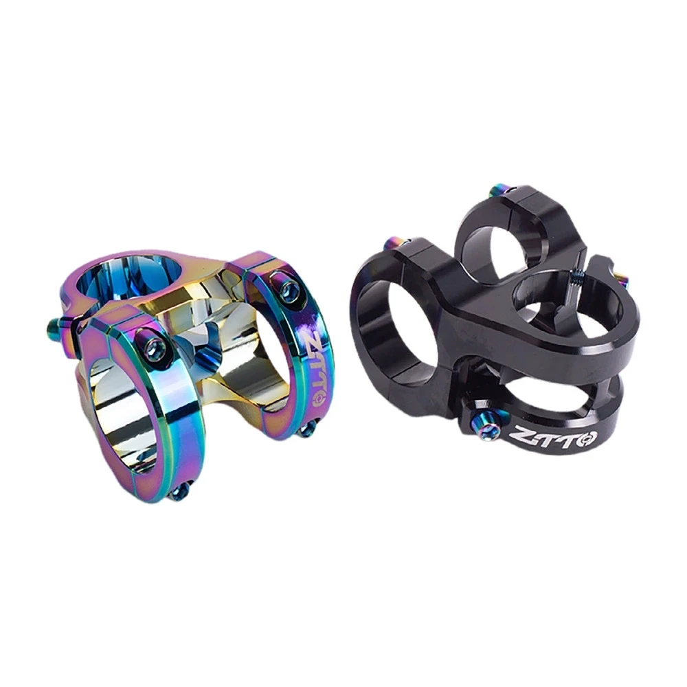 

Mountain Bike Handlebar Stems - Colorful Short Stem Aluminum Alloy Fully CNC Machined Hollow Downhill Stem 31.8*35mm