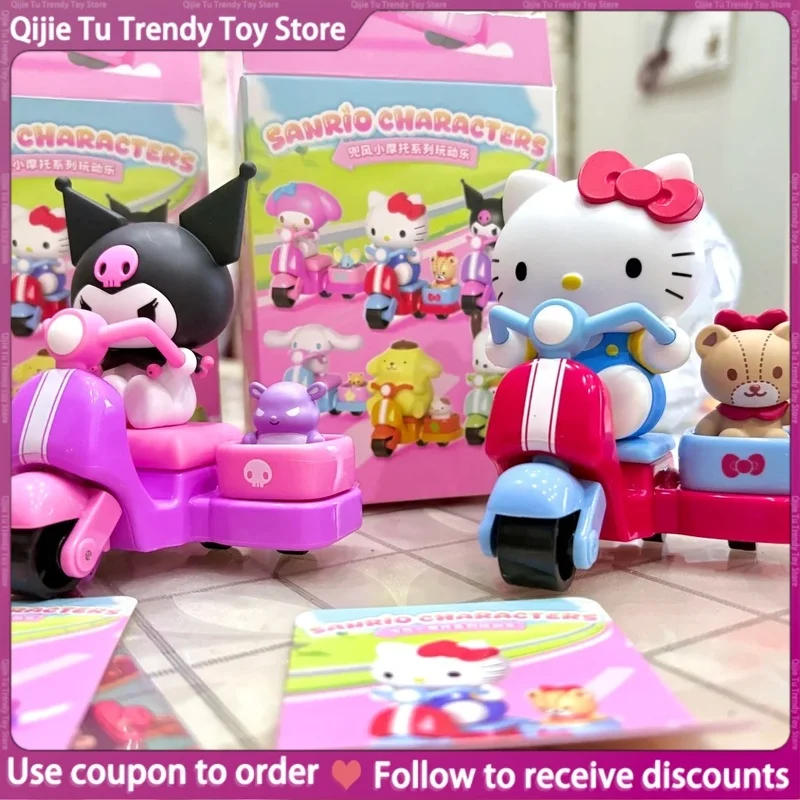 

Ride-On Mini Motorcycle Series Blind Box Toys Kuromi Hello-Kitty My Melody Cute Gifts For Girls Holiday Surprises Decorations