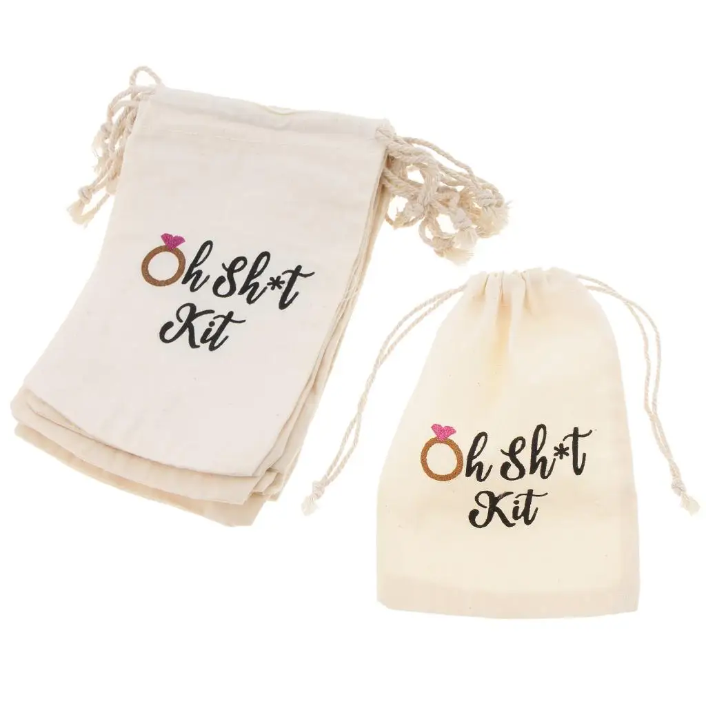 Drawstring Candy Pouch Cotton Linen Jewelry Pouch Square Gift Bag Bulk Pack for Wedding Birthday and Holiday