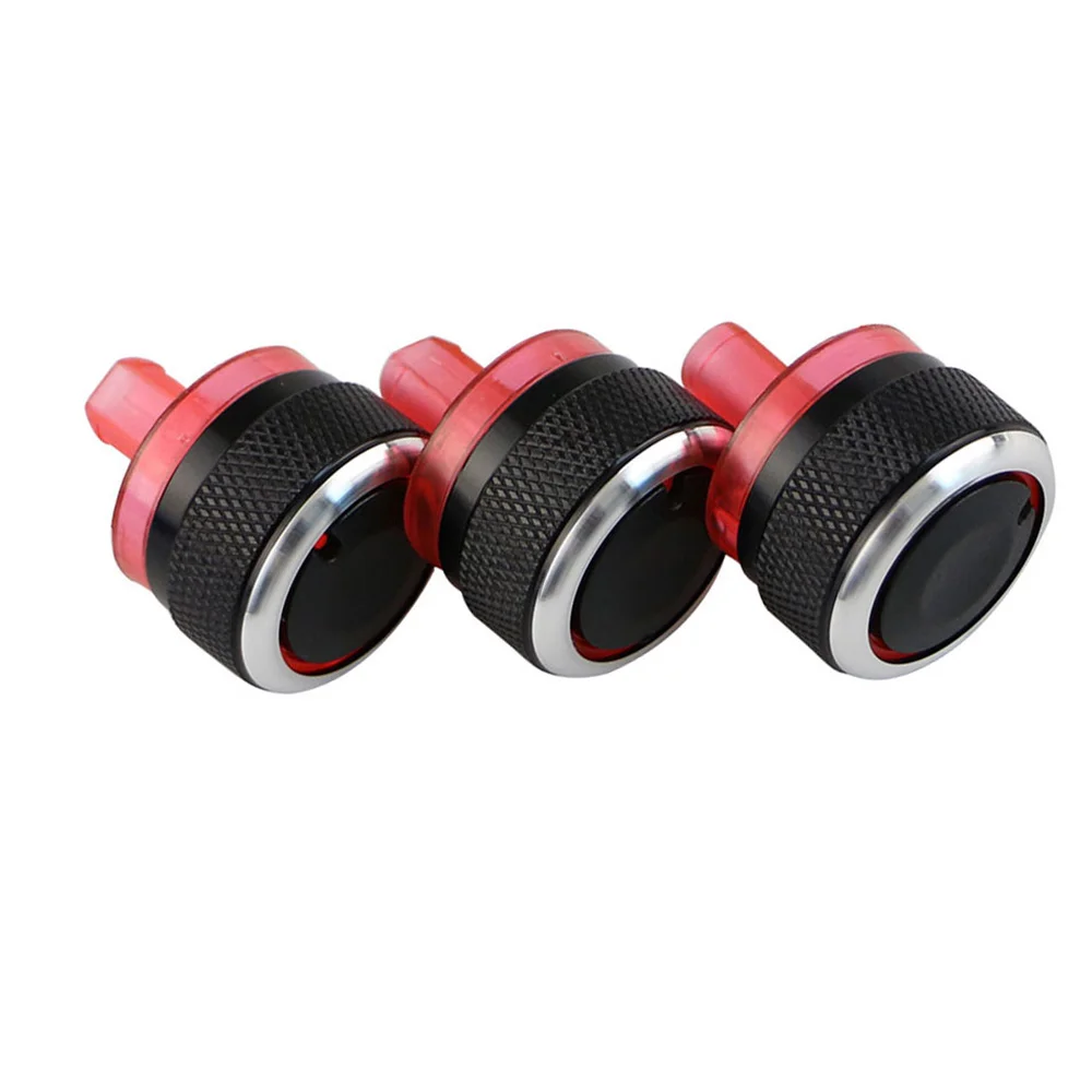 3PCS Car Air Conditioning Heat Control Switch Button Knob for Peugeot 206 207 2006-2011 for Citroen C2 2007-2011 Parts