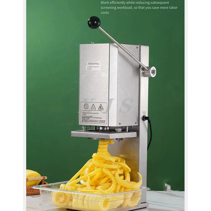 Desktop Steel 16 W Snack Shops Curly Fries Machine For Restaurants Commercial