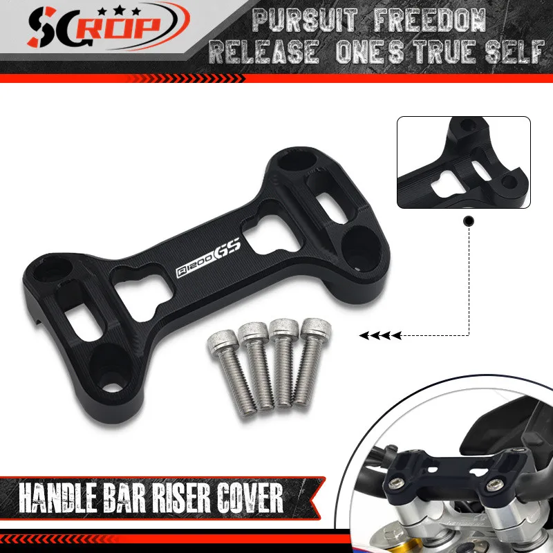 

New Handlebar Riser Mounting Clamp Bar For R1200GS LC Adventure 2013-2018 Motorcycle CNC Handle Bar Riser Cover r1200gs lc adv