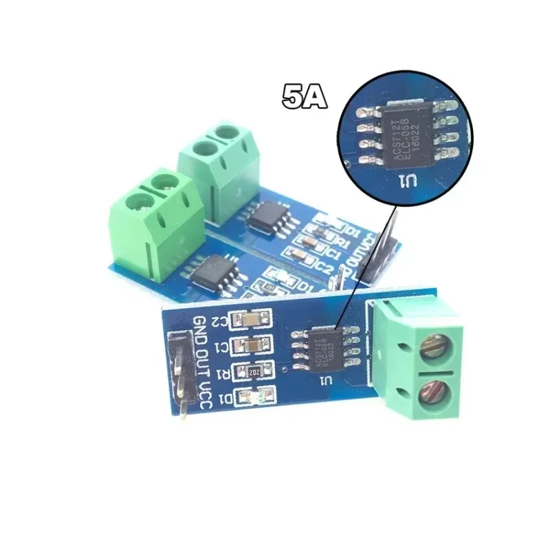 4pcs/lot ACS712 5A 20A 30A Range Hall Current Sensor Module ACS712ELCTR-05A 20A 30A Module For Arduino 5A ACS712-05A 20A 30A pcb