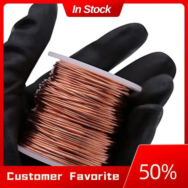 AT03 Accesorios de alambre de cobre desnudo superior Piezas de componentes brillantes, 16 AWG, 0,051 pulgadas de diámetro, 115 pulgadas de longitud