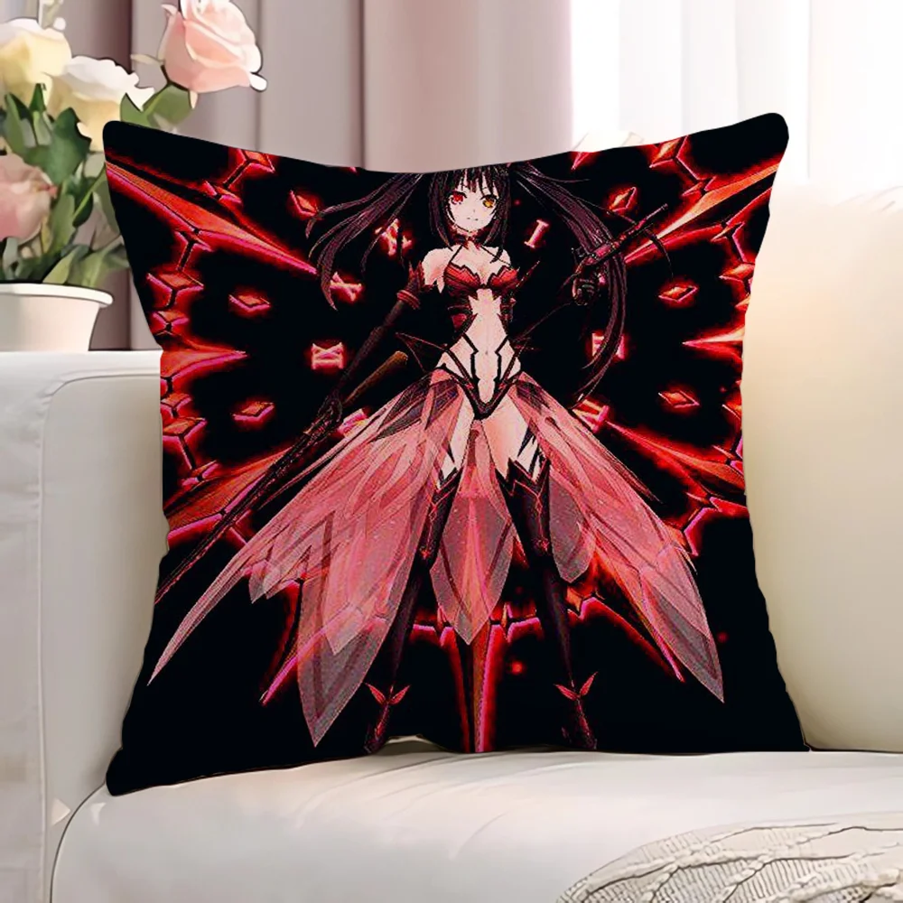 T-Tokisaki KurumiS Body Pillow Cover 45x45 Decorative Pillowcases for Pillows Pillowcase Sofa Cushion Short Plush Cushions 45*45