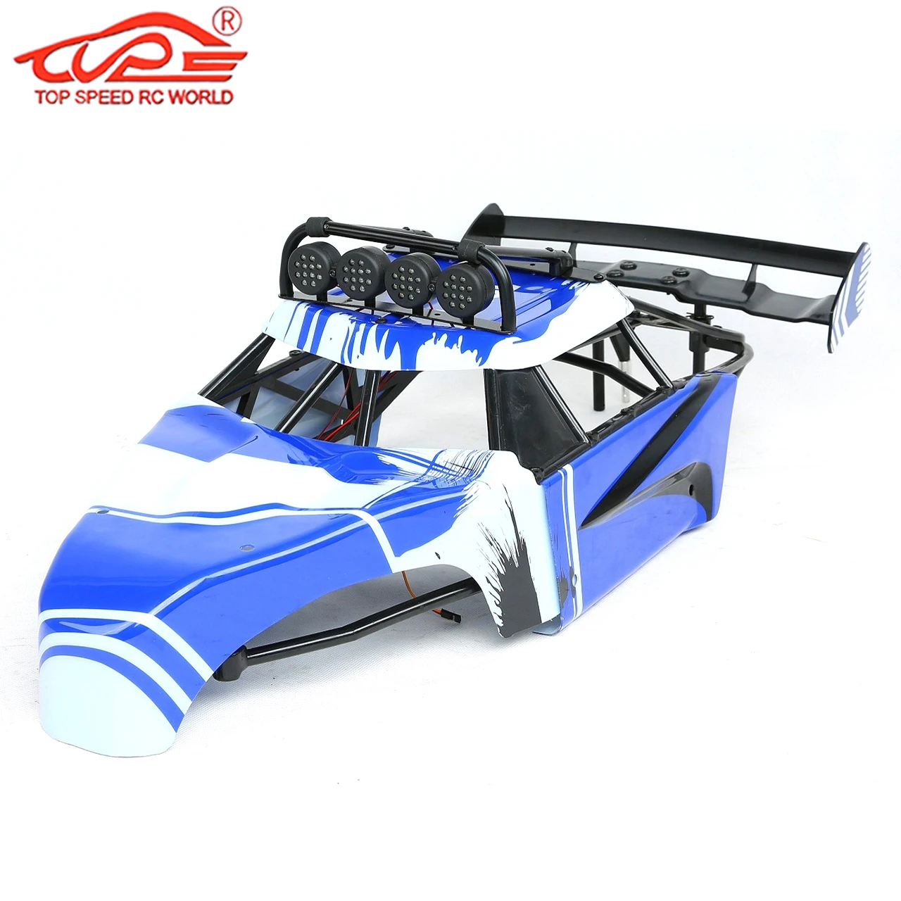 Zestaw karoserii Roll Cage Wing dla 1/5 Scale Rc Car Gas HPI ROFUN BAHA ROVAN KM BAJA FT Buggy Truck Upgrade Parts