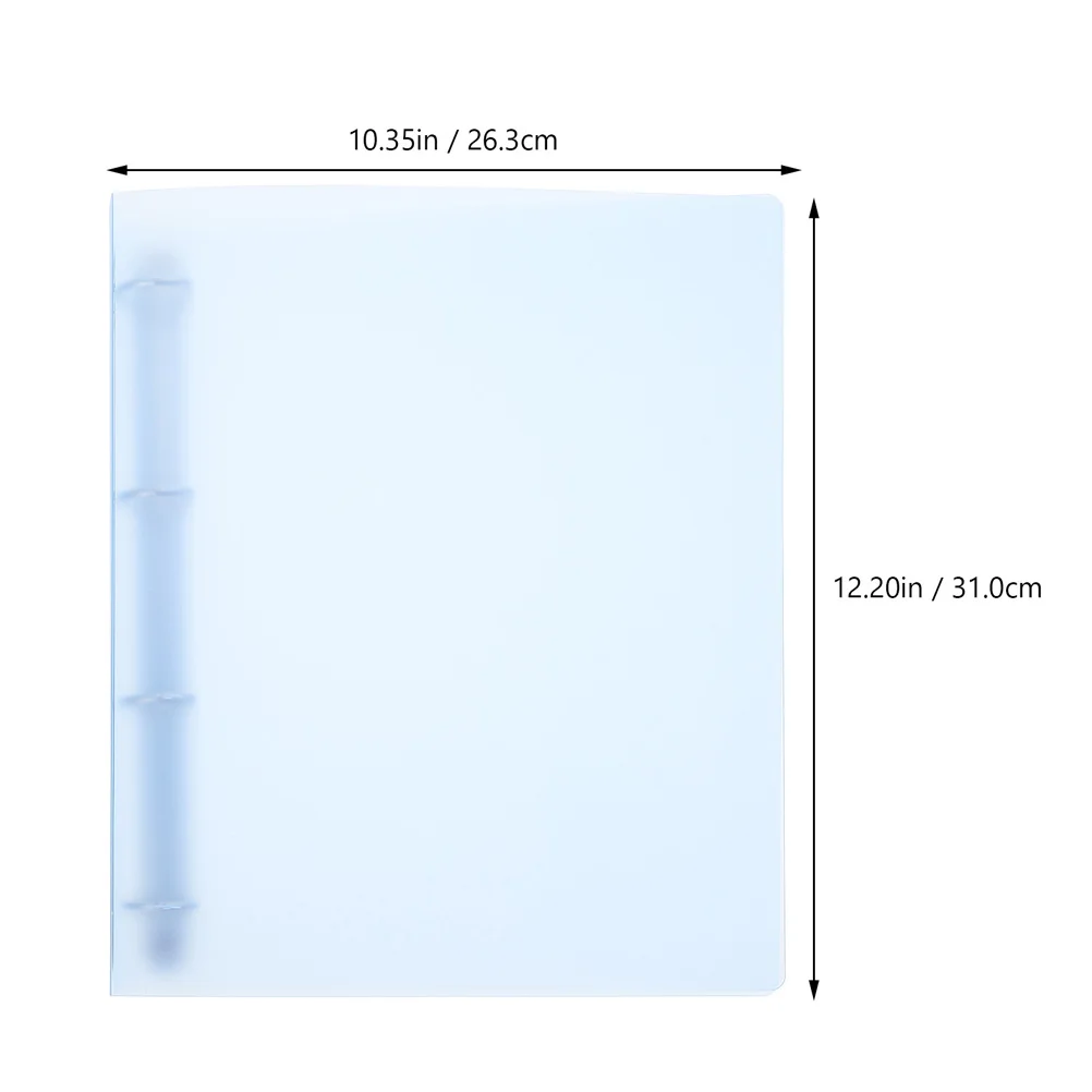 

2pcs Plastic File A4 Office Document Folder Pp Binder School Business Conference Reusable Lightweight Colored